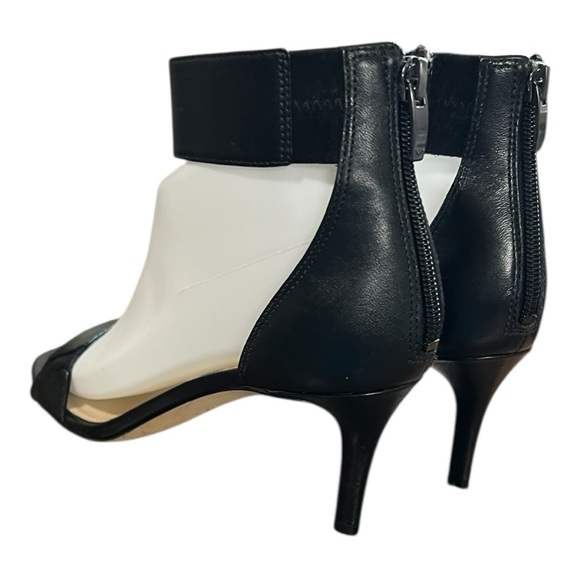 Via Spiga B-Lavinia Black Stilettos Zippered Heel and Ankle Strap Accents 6M - Picture 8 of 12